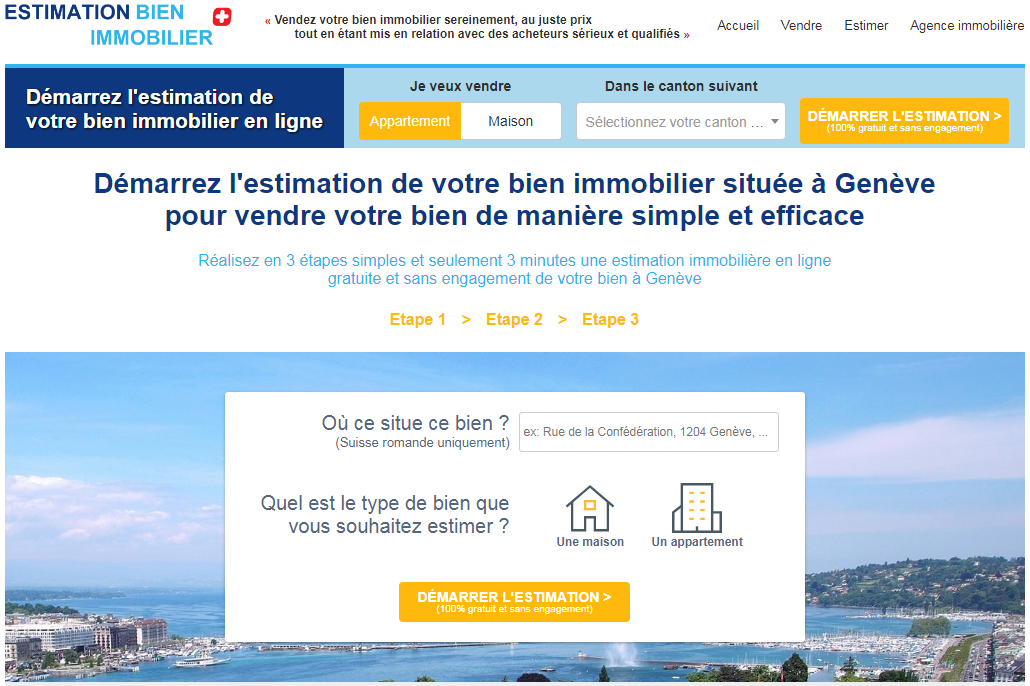 indiquer adresse pour evaluation prix maison