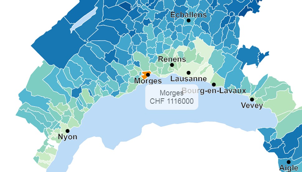 evolution prix moyen appartement morges 2020