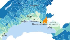 evolution prix moyen appartement puidoux 2020