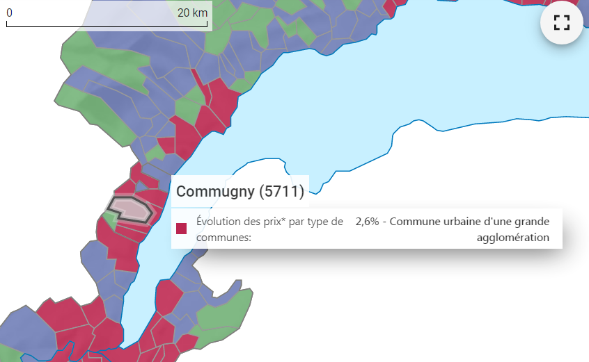 evolution prix m2 maison commugny 2021