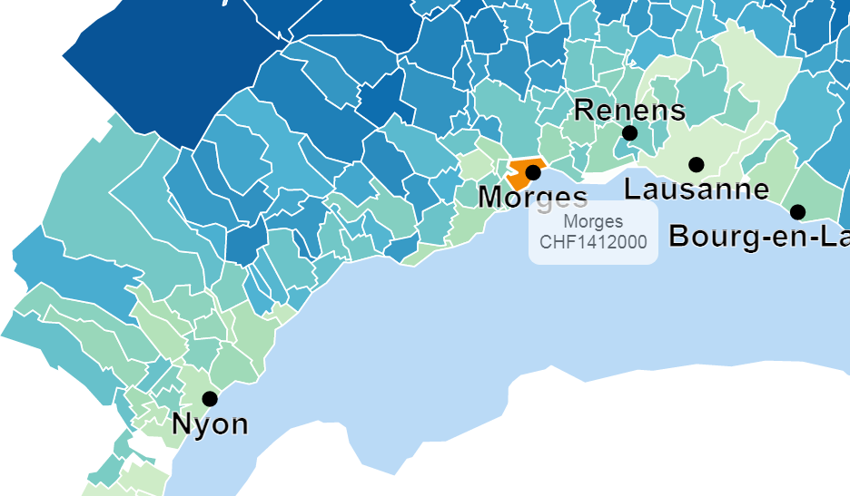 prix m2 moyen maison morges 2021