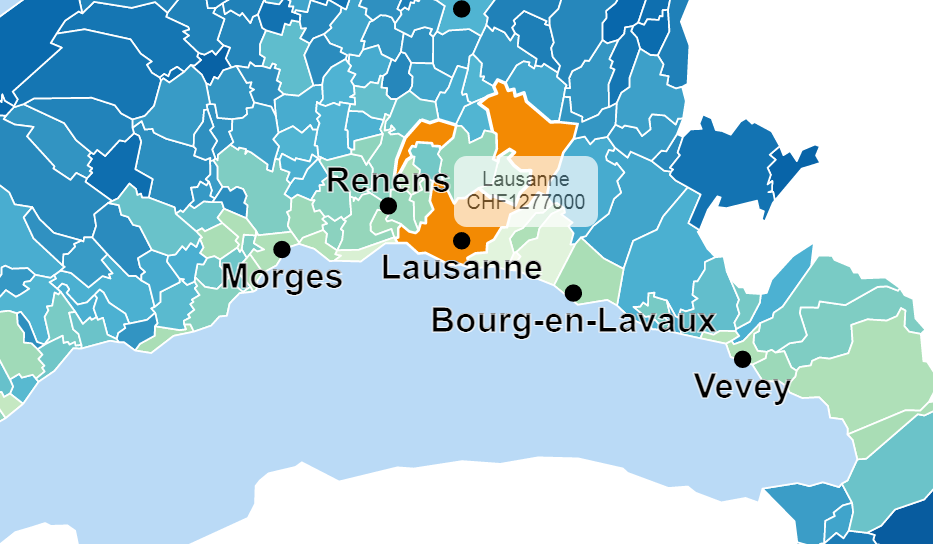 prix m2 moyen appartement lausanne 2021