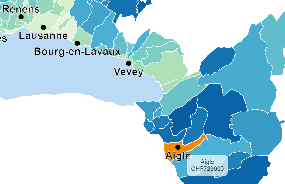 prix m2 moyen appartement aigle 2021