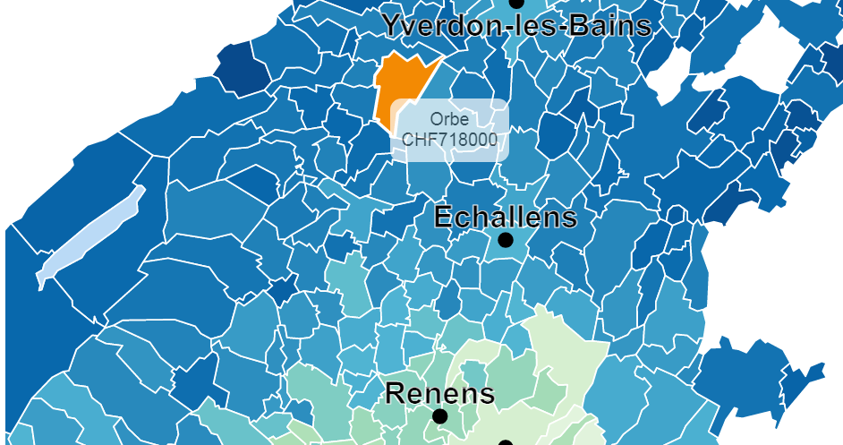 prix m2 moyen appartement orbe 2021