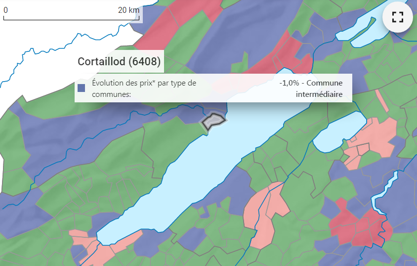 evolution prix m2 maison cortaillod 2021