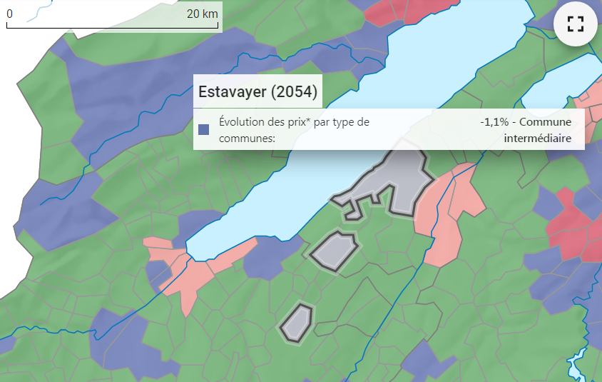 evolution prix m2 appartement estavayer le lac 2021