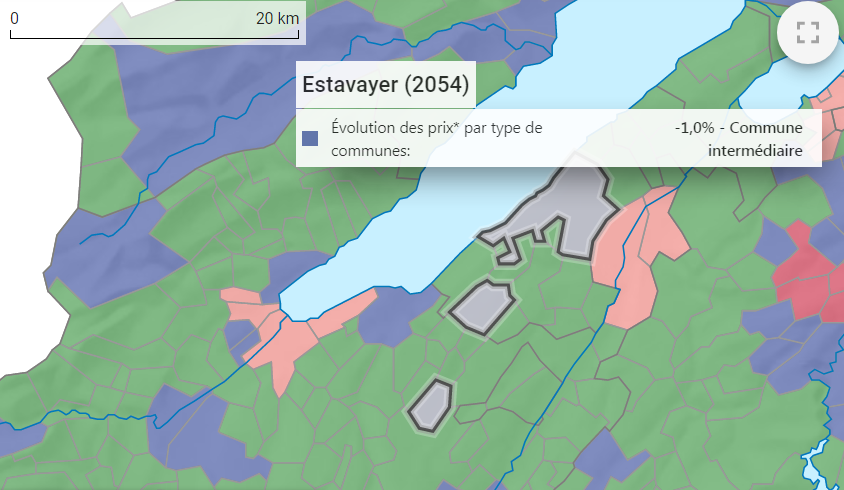 evolution prix m2 maison estavayer le lac 2021