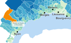 prix m2 moyen appartement arzier 2021