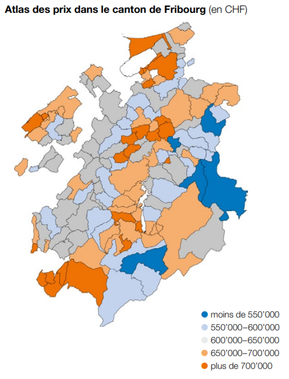 cartographie des prix appartement fribourg 2021