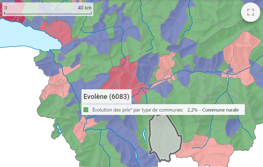 evolution prix m2 maison evolene 2021