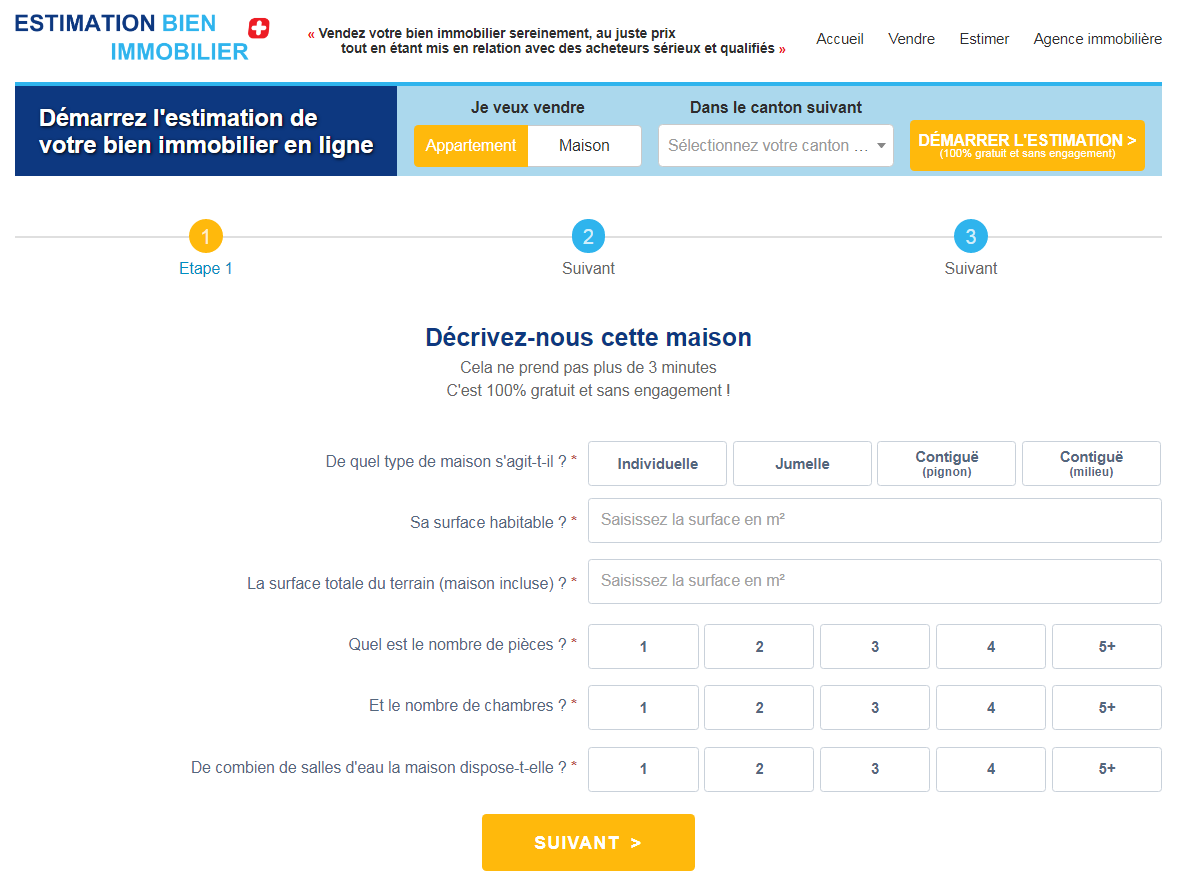 calculateur valeur maison suisse