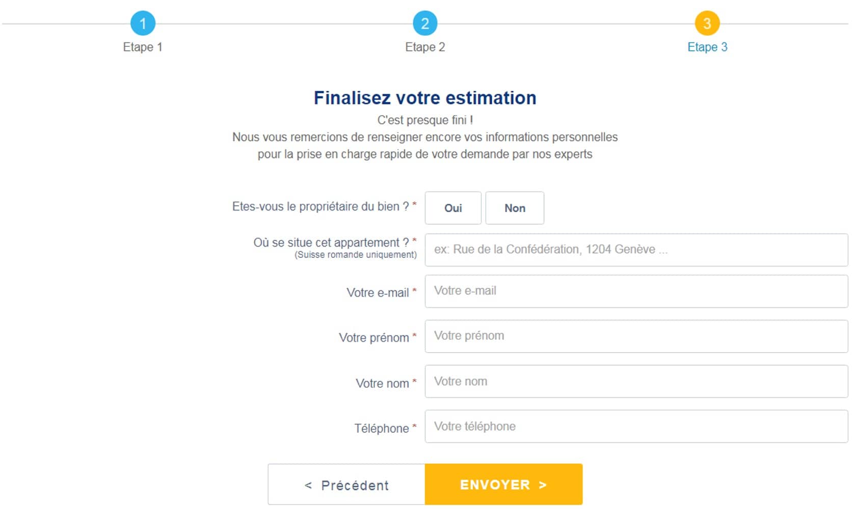 evaluation appartement en ligne gratuite sans inscription suisse