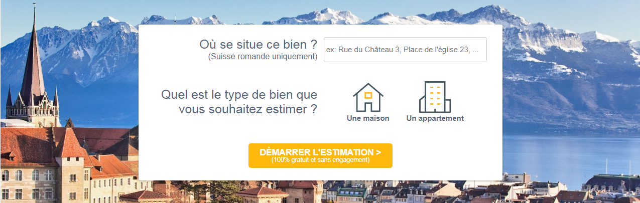 outil estimation bien immobilier en ligne suisse