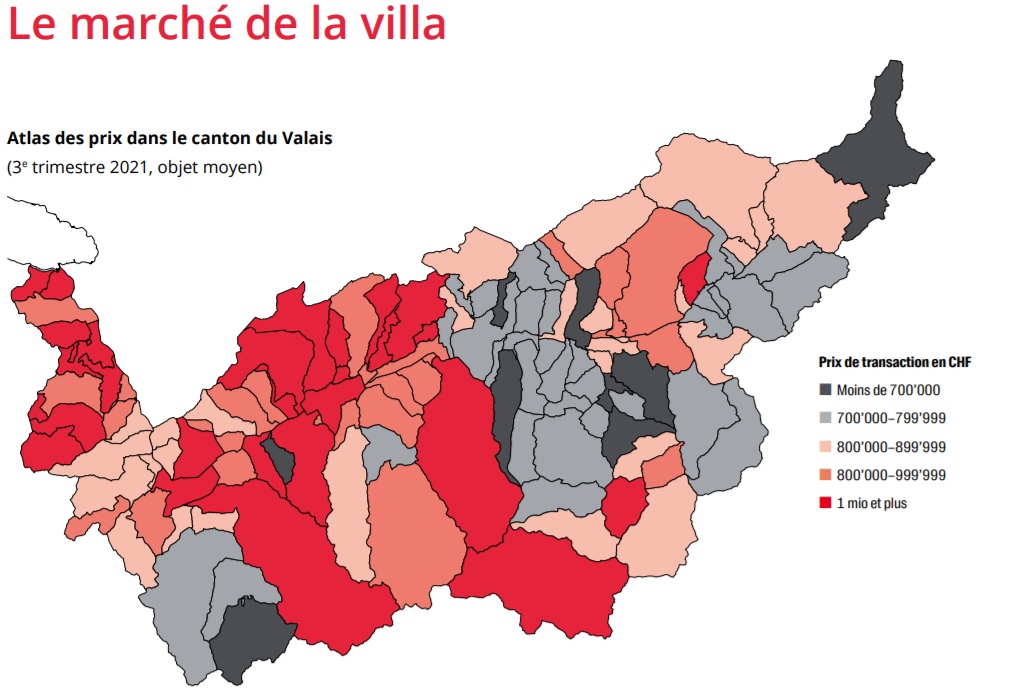 carte des prix maison valais 2022