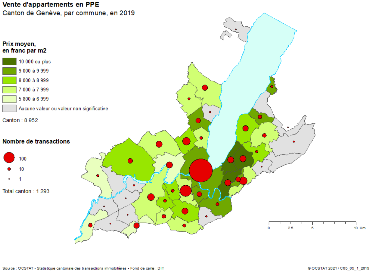 carte vente appartement geneve 2022