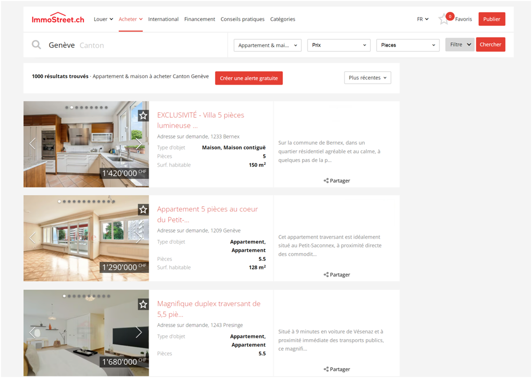 comment deposer annonce immobiliere en ligne suisse